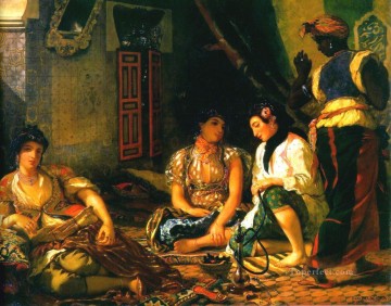  Romantic Oil Painting - algiers Romantic Eugene Delacroix